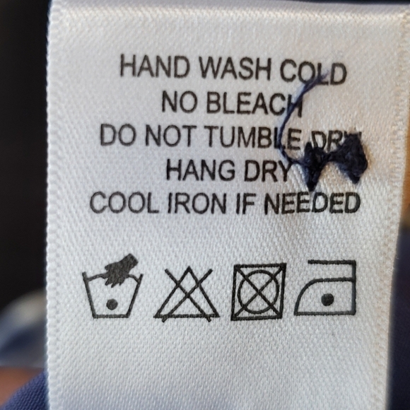 THE Brasila Peplum Style Top In Navy Check NWT - Picture 8 of 8